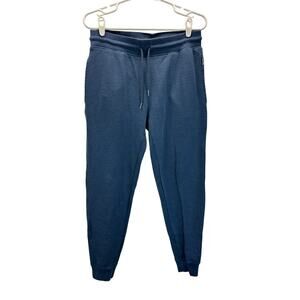 Woolly Merino Wool Jogger Pants Blue Woman's Medium